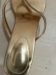 Womens Stones Golden Chappal
