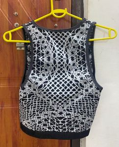 Black and White Geometric Tank Top