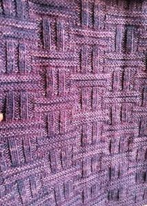 Cable Knit Purple Pullover