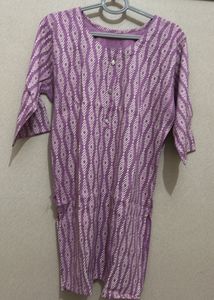 Elegant Purple Short Kurta