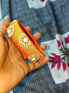 Orange Pearl Bangle