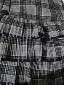Plaid Pleated Mini Skirt