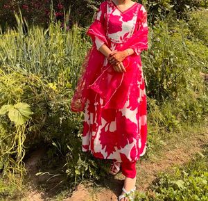 Floral Print Kurta Set