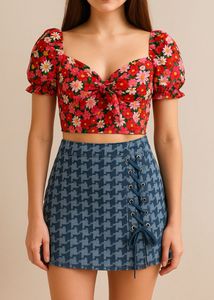 Denim Skort