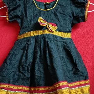 Baby Girl Black Khan Dress