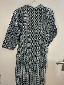 Black &amp; White Boho Paisley Kurta