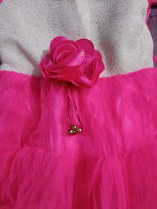 Pink Ruffle Party Dress