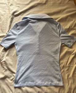 Light Blue Polo Top