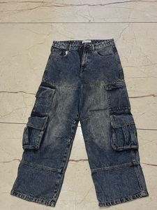 Zara Denim Cargo Pants for men and woman unisex