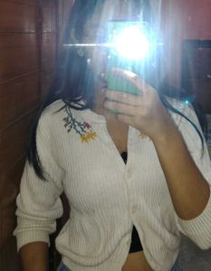 Floral Embroidered Cardigan