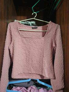 Pink Long Sleeve Top