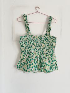 Cute Floral Peplum Top
