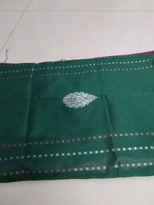 Dark Green Soft Silk Saree...