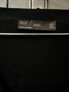 Zara Black Knit Pullover