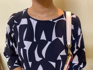 Abstract Print Mini Dress