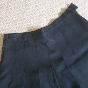 Pleated Navy blue Korean  Skirt