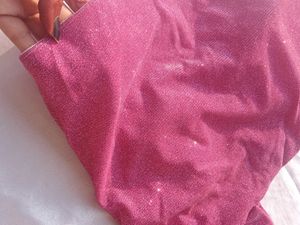 Pink Glittry Crop Top