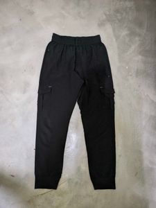 Black Cargo Joggers