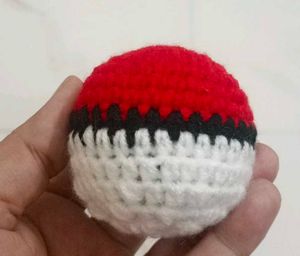 Crochet Pokeball Plush Toy