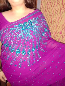 Purple Saree 💜