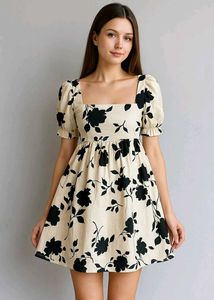 Floral Print Mini Dress