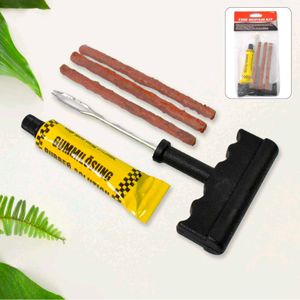 Tyre Puncture Repair Kit With 3 Seal Strips (5 Pcs