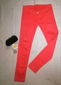 Coral Skinny Jeans