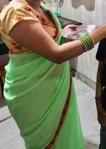 Beautiful Green Colour Saree