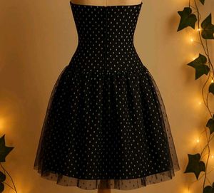 Chic Black Polka Dot Dress