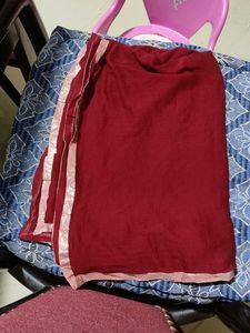 Maroon Embellished Kurti Set