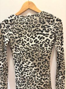 Leopard Print Long Sleeve Top