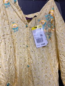 Embroidered Yellow Kurta
