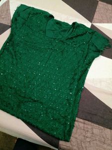 Beautiful Green Embroidery Kurti