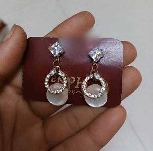 Elegant Diamond Dangle Earrings