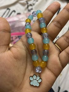 Beaded Paw Print Bracelet