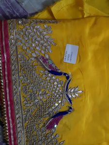 Karwachauth Special Pure Upada Suit With Handwork