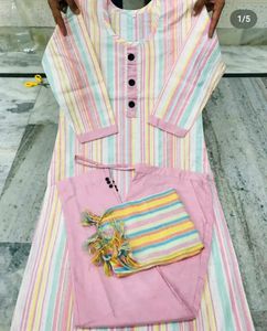 Women's Kurti With Dupatta Set