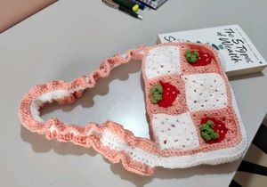 Strawberry Crochet Handbag