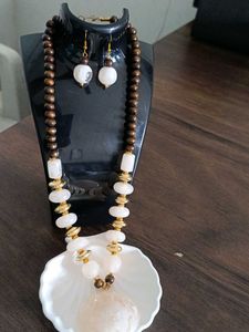 Handmade Statement Necklace & Earring Set