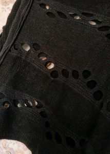 Stylish Black Poncho