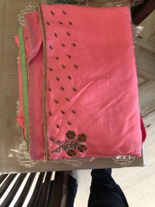 Booti border saree for women with blouse