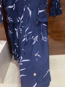 Blue Jacket One Piece Dress Women/girls