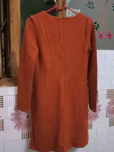 Orange Long Sleeve Dress