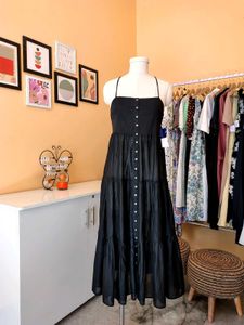 J.CREW Black Tiered Dress