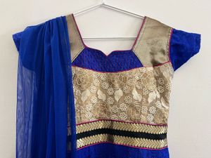 Blue Anarkali