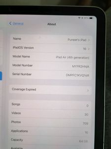 iPad Air 4th Gen (64gb Wifi)