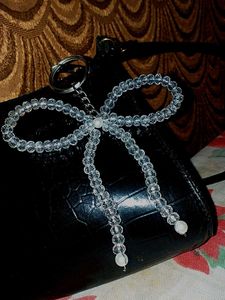 Crystal Bow Keychain