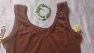 Cute Brown Crop Top