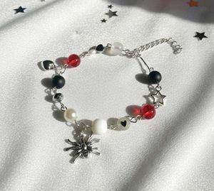 Glow in the dark Beaded Spider Bracelet