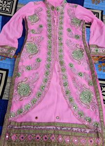 Pink Embellished Salwar Kameez